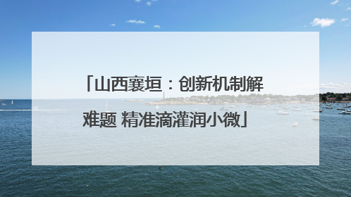 山西襄垣：创新机制解难题 精准滴灌润小微