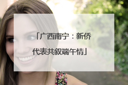 广西南宁：新侨代表共叙端午情