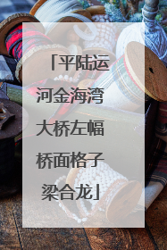 平陆运河金海湾大桥左幅桥面格子梁合龙