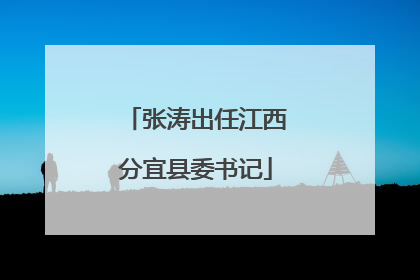 张涛出任江西分宜县委书记