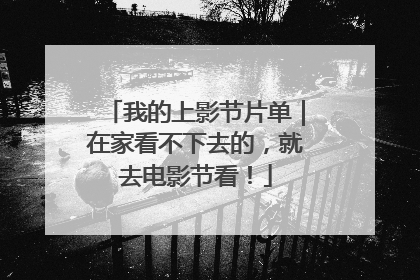 我的上影节片单｜在家看不下去的，就去电影节看！