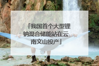 我国首个大型锂钠混合储能站在云南文山投产