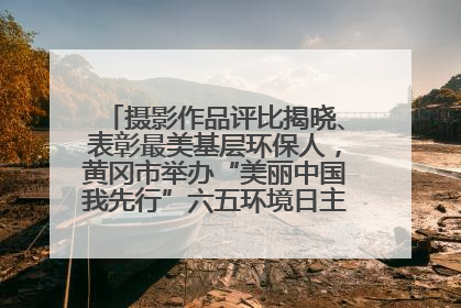 摄影作品评比揭晓、表彰最美基层环保人，黄冈市举办“美丽中国我先行”六五环境日主题宣传活动