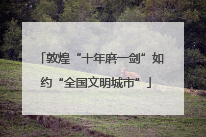 敦煌“十年磨一剑”如约“全国文明城市”