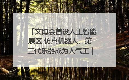 文博会首设人工智能展区 仿真机器人、第三代乐器成为人气王｜文博向“新”