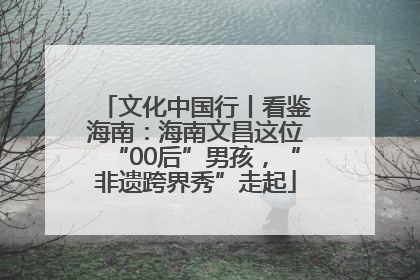文化中国行丨看鉴海南：海南文昌这位“00后”男孩，“非遗跨界秀”走起