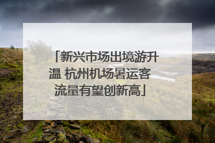 新兴市场出境游升温 杭州机场暑运客流量有望创新高