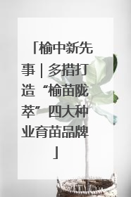 榆中新先事｜多措打造“榆苗陇萃”四大种业育苗品牌