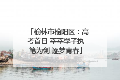 榆林市榆阳区：高考首日 莘莘学子执笔为剑 逐梦青春