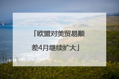 欧盟对美贸易顺差4月继续扩大
