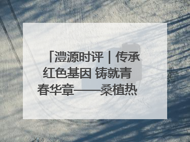 澧源时评｜传承红色基因 铸就青春华章——桑植热土上的青春长征