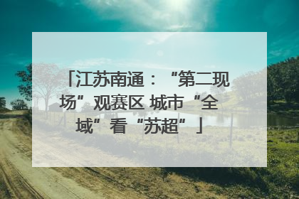江苏南通：“第二现场”观赛区 城市“全域”看“苏超”