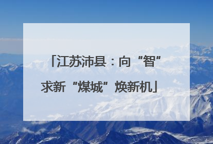 江苏沛县：向“智”求新“煤城”焕新机