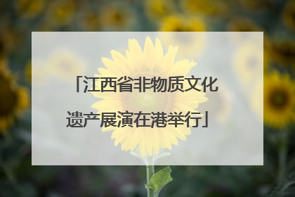 江西省非物质文化遗产展演在港举行
