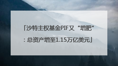 沙特主权基金PIF又“增肥”：总资产增至1.15万亿美元