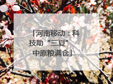 河南移动：科技助“三夏” 中原粮满仓