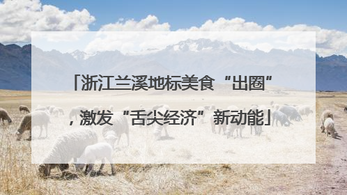 浙江兰溪地标美食“出圈”，激发“舌尖经济”新动能