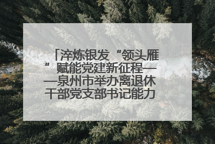 淬炼银发“领头雁”赋能党建新征程——泉州市举办离退休干部党支部书记能力建设专题培训