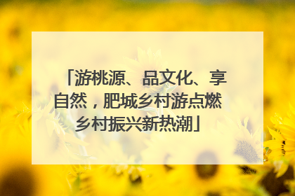 游桃源、品文化、享自然，肥城乡村游点燃乡村振兴新热潮