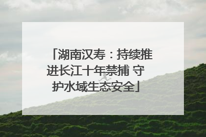 湖南汉寿：持续推进长江十年禁捕 守护水域生态安全