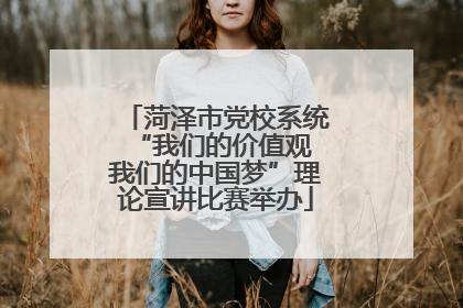 菏泽市党校系统“我们的价值观 我们的中国梦”理论宣讲比赛举办