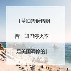 莫迪告诉特朗普：印巴停火不是美国调停的
