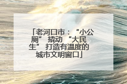 老河口市：“小公厕” 撬动 “大民生” 打造有温度的城市文明窗口