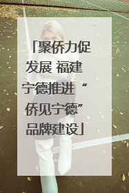 聚侨力促发展 福建宁德推进“侨见宁德”品牌建设