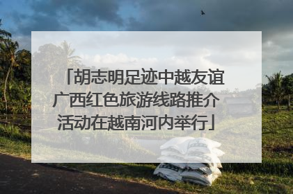 胡志明足迹中越友谊广西红色旅游线路推介活动在越南河内举行