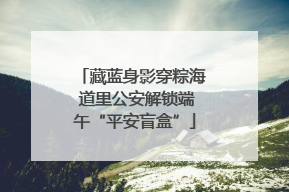 藏蓝身影穿粽海 道里公安解锁端午“平安盲盒”