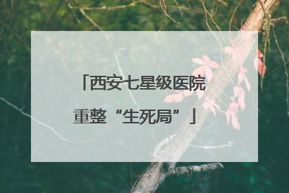 西安七星级医院重整“生死局”