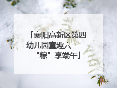 襄阳高新区第四幼儿园童趣六一 “粽”享端午