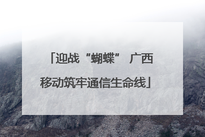 迎战“蝴蝶” 广西移动筑牢通信生命线