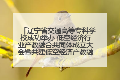辽宁省交通高等专科学校成功举办 低空经济行业产教融合共同体成立大会暨共建低空经济产教融合新生态论坛