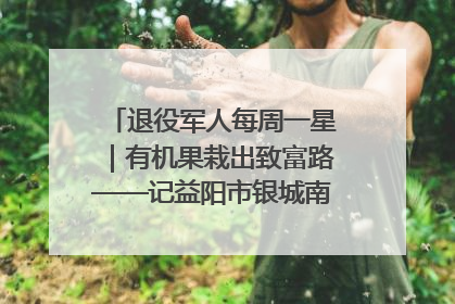 退役军人每周一星｜有机果栽出致富路——记益阳市银城南湖蔬果农民专业合作社总经理晏桂明