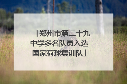 郑州市第二十九中学多名队员入选国家荷球集训队