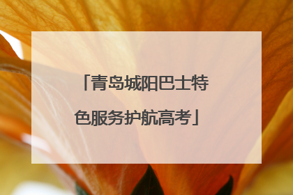 青岛城阳巴士特色服务护航高考