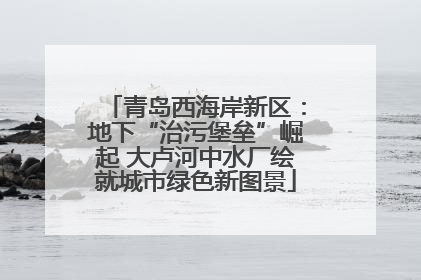 青岛西海岸新区：地下“治污堡垒”崛起 大卢河中水厂绘就城市绿色新图景