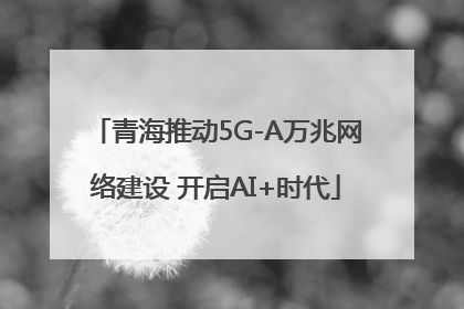青海推动5G-A万兆网络建设 开启AI+时代