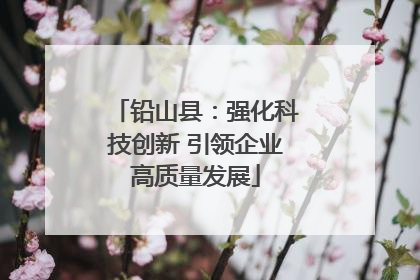 铅山县：强化科技创新 引领企业高质量发展