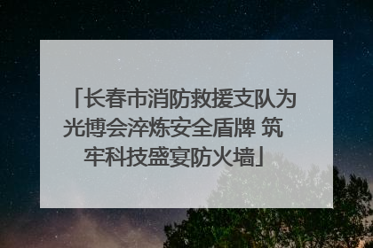 长春市消防救援支队为光博会淬炼安全盾牌 筑牢科技盛宴防火墙