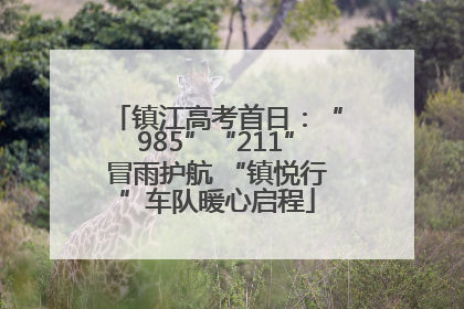 镇江高考首日：“985”“211”冒雨护航 “镇悦行”车队暖心启程