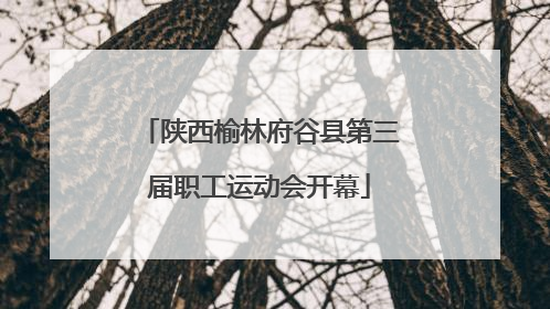 陕西榆林府谷县第三届职工运动会开幕