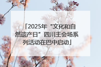 2025年“文化和自然遗产日”四川主会场系列活动在巴中启动