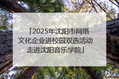 2025年沈阳市网络文化企业进校园双选活动走进沈阳音乐学院