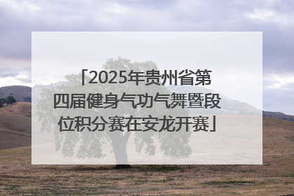2025年贵州省第四届健身气功气舞暨段位积分赛在安龙开赛