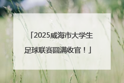 2025威海市大学生足球联赛圆满收官！