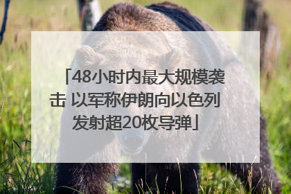 48小时内最大规模袭击 以军称伊朗向以色列发射超20枚导弹