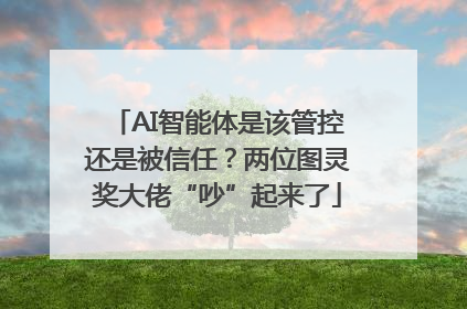 AI智能体是该管控还是被信任？两位图灵奖大佬“吵”起来了